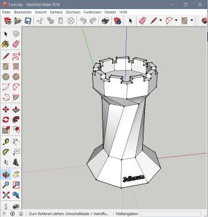 Ein Modell in SketchUp